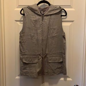 KENAR Ladies Linen Hooded Vest